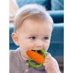 Anneau de dentition silicone carotte multicolore