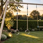 Anneaux m�tal pour portique balan�oire 3 m - 3, 5 m gris