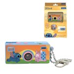 Appareil photo num�rique miniature porte - cl�s stitch avec m�moire flash int�gr�e bleu