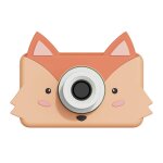 Appareil photo renard orange, noir, rose