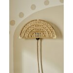 Applique murale arc - en - ciel en rotin et cannage bois Applique murale arc - en - ciel en rotin et cannage bois