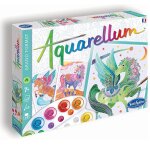 Aquarellum licornes et pgases blanc