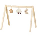 Arche d'activit�s en bois beige, �cru, marron
