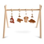 Arche d'�veil bois avec 4 jouets marron
