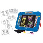 Ardoise � dessiner lumineuse n�on pat patrouille bleu