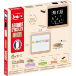 Ardoise d'colier en bois, double face beige