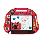 Ardoise magique miraculous ladybug chat noir, multicolore, magnétique avec stylet, tampons rouge Ardoise magique miraculous ladybug chat noir, multicolore, magnétique avec stylet, tampons rouge