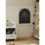 Ardoise porte - craie ourson noir