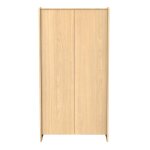 Armoire 2 portes en bois d�cor ch�ne miel - cannelle marron