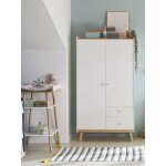 Armoire 2 portes confetti blanc