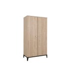 Armoire 2 portes elliot ardoise & ch�ne
