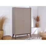 Armoire 2 portes ga�a argile & noyer