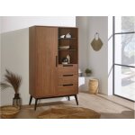 Armoire 2 portes vintage octave noyer