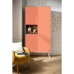 Armoire 3 portes 1 niche - boreale orange Armoire 3 portes 1 niche - boreale orange
