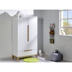 Armoire enfant evidence blanc & htre