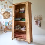 Armoire enfant yuki en bois de pin massif recycl naturel