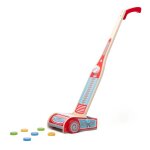 Aspirateur en bois pour enfant rouge