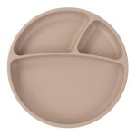 Assiette bébé À ventouse en silicone nude Assiette bébé À ventouse en silicone nude