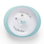 Assiette melamine foret blanc