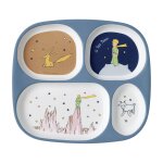 Assiette plateau  compartiments le petit prince bleu