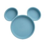 Assiette silhouette tete de mickey collector bleu