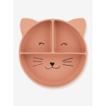 Assiette en silicone avec compartiments animal mrs cat