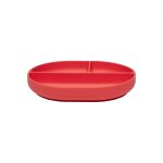 Assiette en silicone rose