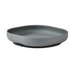 Assiette ventouse bébé en silicone gris Assiette ventouse bébé en silicone gris