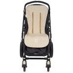 Assise pour poussette coeurs beige