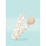 Attache - sucette ronde beige