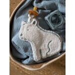 Attache - ttine doudou ours polaire en sherpa cru