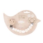 Attache t�tine oiseau beige