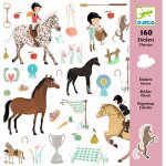 Autocollants chevaux multicolore
