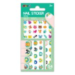 Autocollants pour ongles - animaux multicolor
