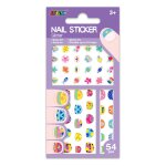 Autocollants pour ongles - fleur multicolor