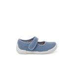 Babies barefoot bride À scratch semelle blanche bleu Babies barefoot bride À scratch semelle blanche bleu