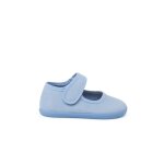 Babies barefoot en toile fermeture large bleu ciel