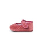Babies pour b�b� en velours avec strass rose