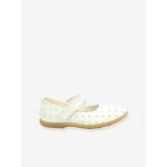 Babies cuir fille ambellie blanc