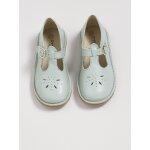 Babies en cuir fille vert d'eau