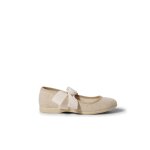 Babies en lin avec ruban �cru lin