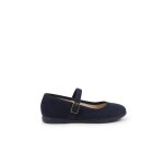 Babies piqu�es en serratex � boucle bleu marine