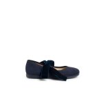 Babies avec ruban en velours pour filles bleu marine