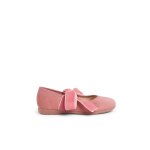Babies avec ruban en velours pour filles rose