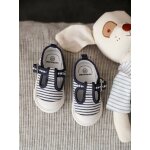 Babies toile b�b� ray� bleu