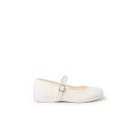 Babies en toile pour fille avec fermeture  boucle beige