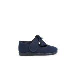 Babies en toile � scratch bleu marine