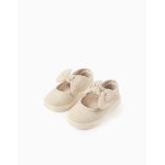 Babies en toile � semelle souple beige
