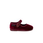 Babies velours boucle dor�e vieillie bordeaux