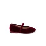 Babies velours fille bride fine À scratch bordeaux Babies velours fille bride fine À scratch bordeaux